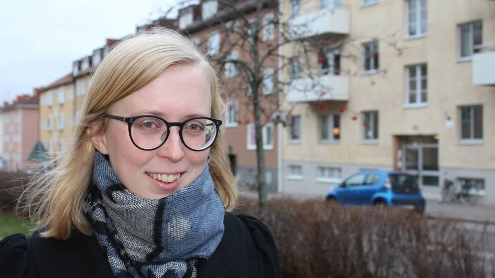 På hemmaplan. Sara-Stina Bergstedt är tillbaka på Götgatan i Linköping efter att ha varit ekumenisk följeslagare på Västbanken i tre månader.