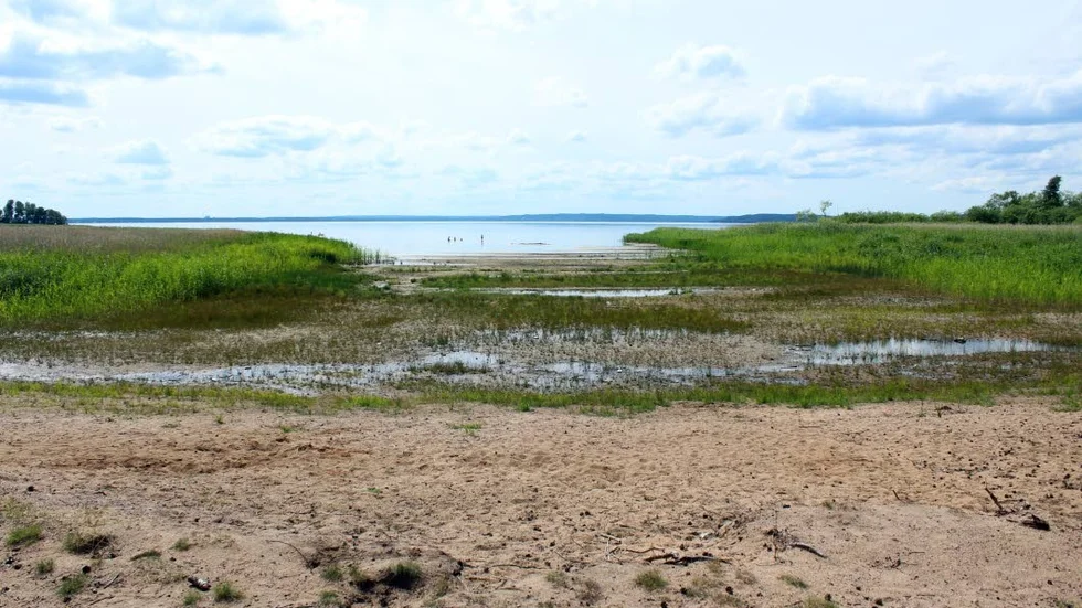 Så här såg det ut vid Skarsätterbadet i Glan för två år sedan.