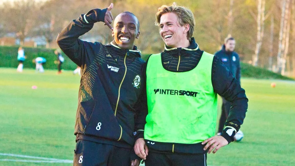 Khalid Abukar och Staffan Hedbäck i AFK Linköping. För tränaromdöme om de båda, se nästa bilder.