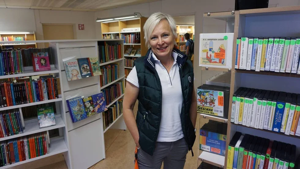 Barnen viktiga. Satsningen på de yngsta besökarna kunde inte vänta tyckte bibliotekschefen Katrin Ryrfeldt.