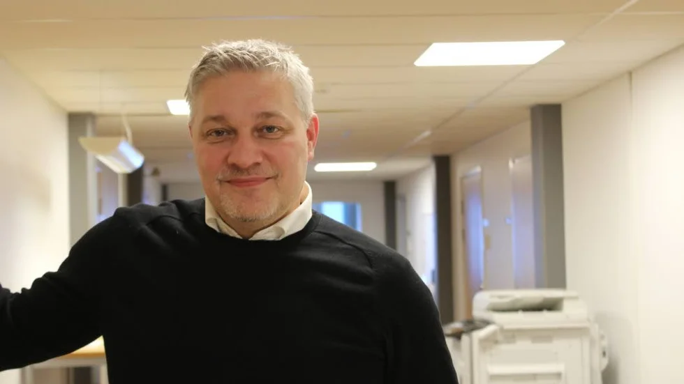 Kommundirektör Robert Bredberg till vardags i kommunhuset.