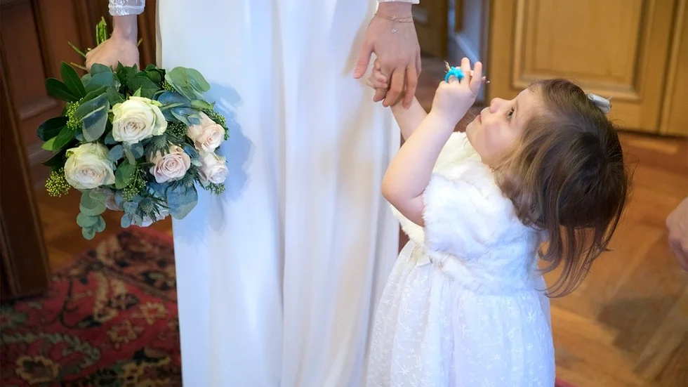 Parets dotter Aivy, tre år.