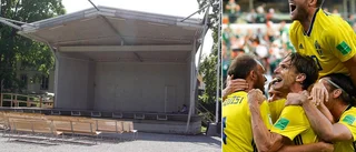 Storbildsskärm monteras upp i Ugglans park – visar VM-rysaren Sverige-England: "En social grej"