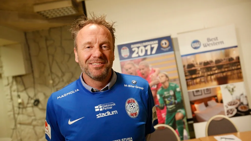 Jonas Björkgren har extra bra koll på Uniteds cupmotståndare på lördagen. Han säger sig fortfarande ha full koll på sin förra klubb Kvarnsveden. Foto: Anders Nilsson