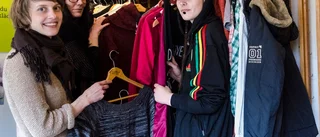 Klädbytarfest på folkhögskolans öppna hus