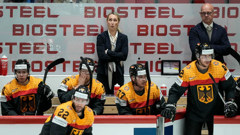 Jessica Campbell jobbade som assisterande tränare för Tyskland i ishockey-VM. Arkivbild.