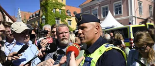 Efter knivhuggningen – polisen och Region Gotland håller pressträff på Wisby strand