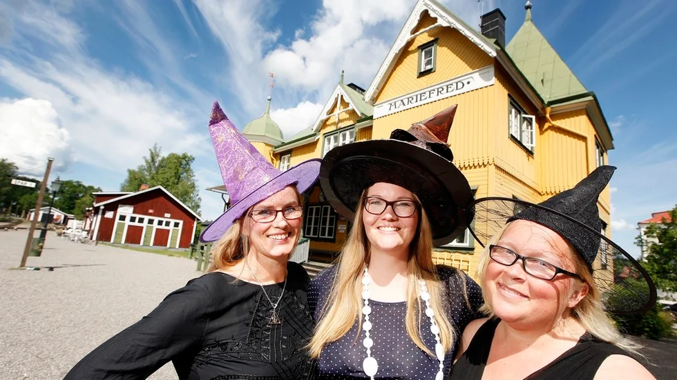 Eva Karlsson, Karin Stenmark och Marie Freij ligger bakom lördagens magiska arrangemang med Harry Potter-tema i Mariefred.