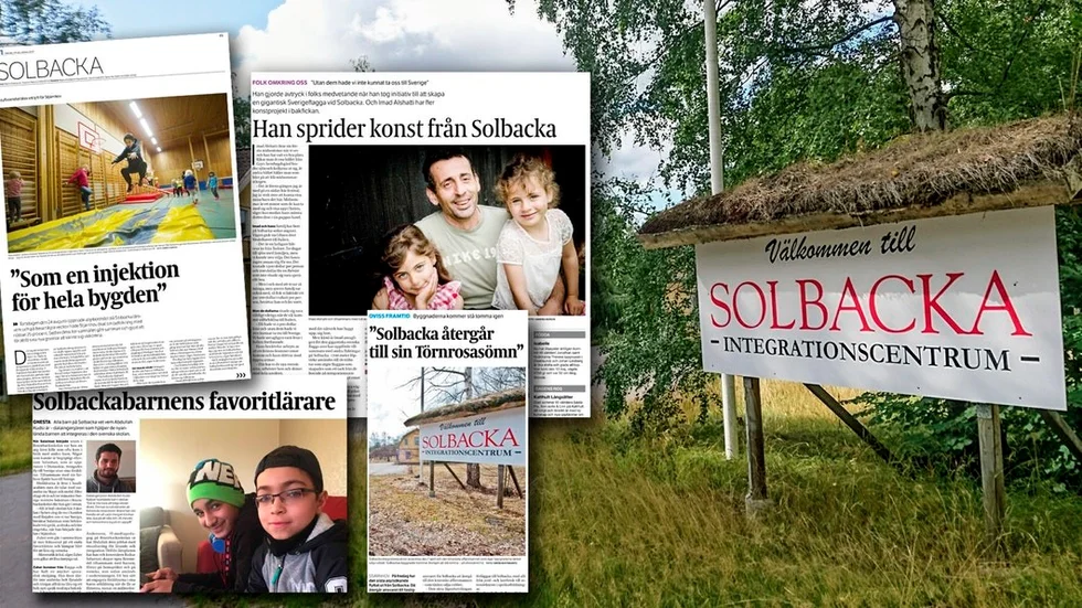 Nu är Solbacka integrationscentrum stängt och öde. Som mest bodde här 243 personer.
