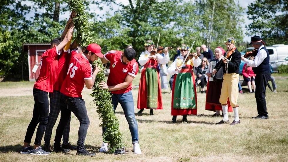 Midsommarfirande på Hagby.