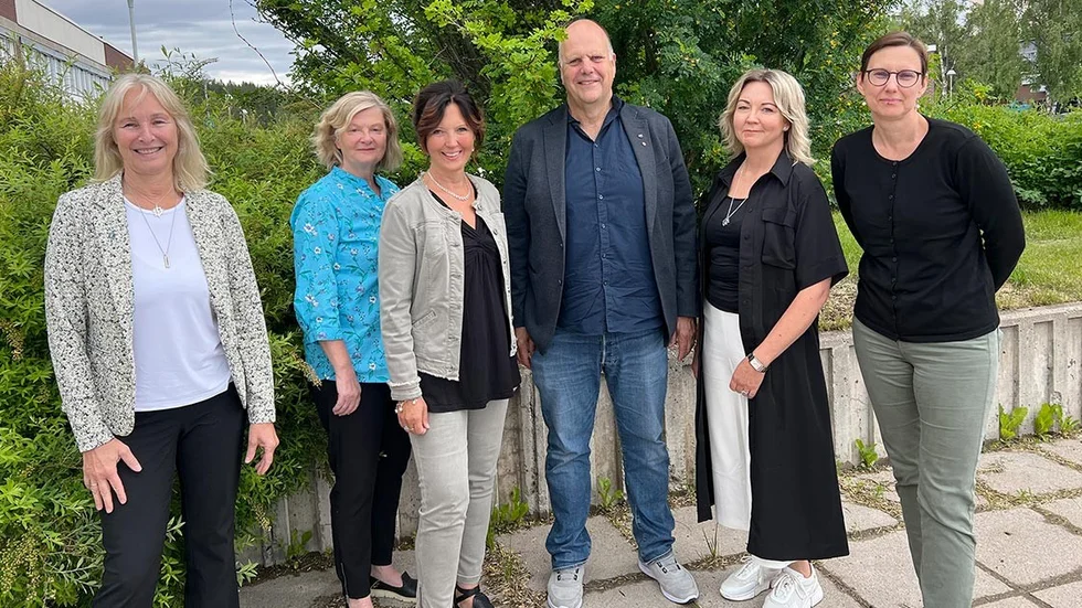 Gunilla Isaksson, Karin Zingmark, Magdalena Jonsson, Sven-Gösta Pettersson, Eva Börjesson Öman och Helena Stenberg är glada över det nya samarbetet.