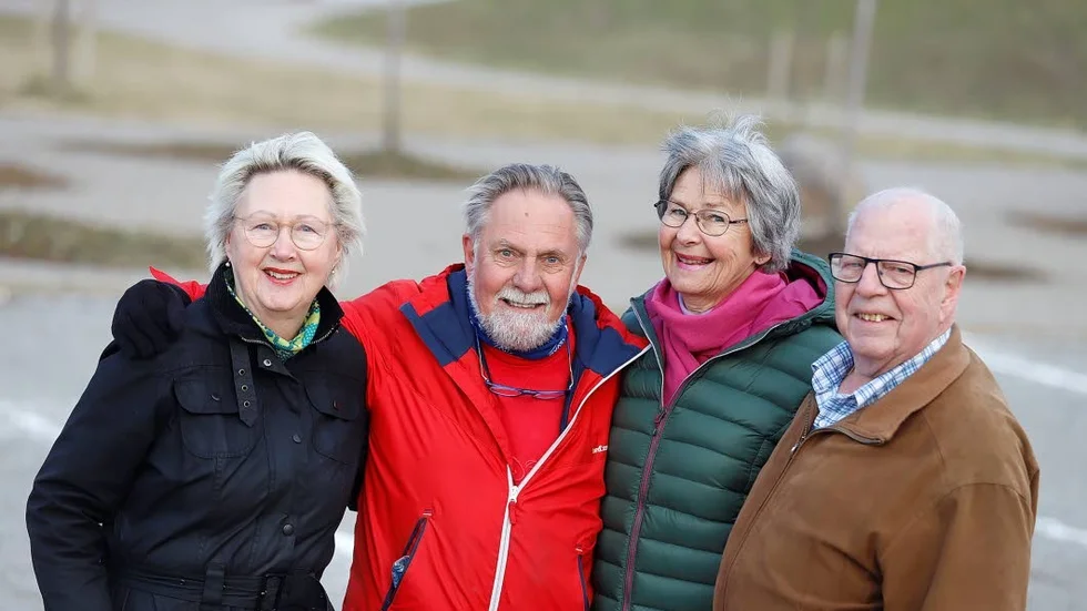 Barbro Mellquist, Harry Hermanson, Anna-Lena Lange och Leif Claesson gillar tillvaron i föreningen Aktiva seniorer Strängnäs och Mariefred.