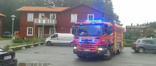Fritering orsakade brand