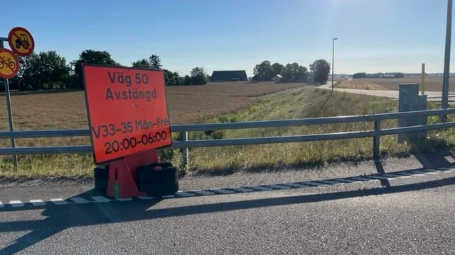 Väg 50 kommer att stängas av mellan 20.00-06.00, måndag till fredag, i tre veckor. Orsaken? Det är dags för vägunderhåll.