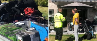 Batteri exploderade och satte eld på lägenheten – par fick fly med barnbarnet i famnen: "Det var världens lågor"