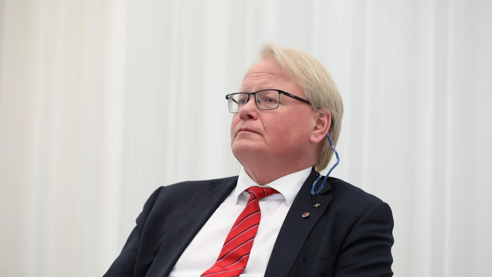Försvarsminister Peter Hultqvist (S).