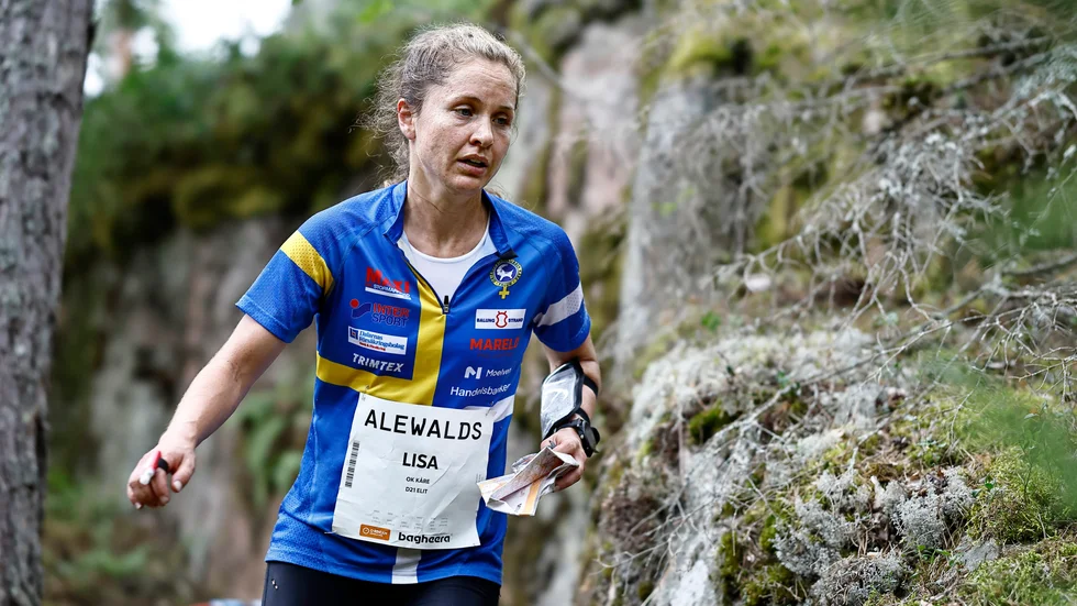 OK Kåres Lisa Risby kom tvåa i dagens etapp och kommer därför lite närmare totalettan Sara Hagström.