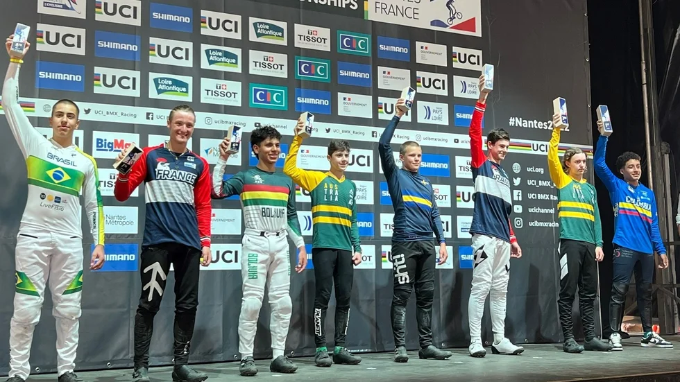 14-årige Jesper Wahlberg blev fyra på VM i BMX.
