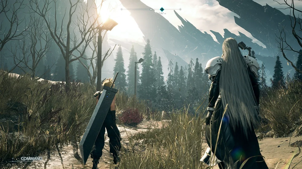 Cloud får kånka vidare på sitt jättesvärd i "Final fantasy VII: Rebirth". Pressbild.