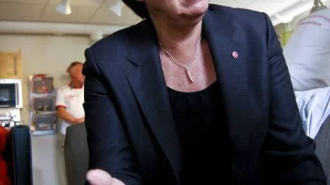 "Det är viktigt att stimulera småföretagen i kampen för jobben", säger Mona Sahlin.