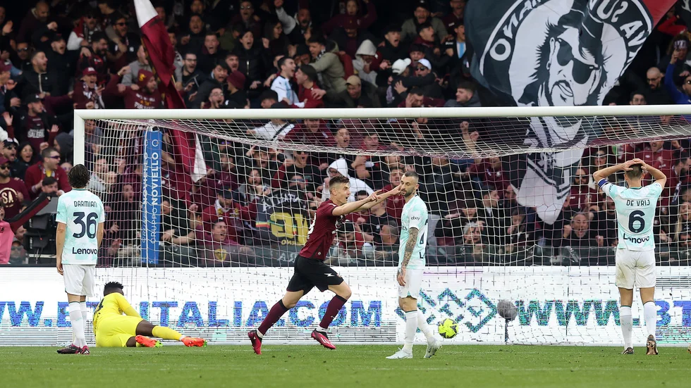Salernitana skrällde och tog en poäng mot Inter.