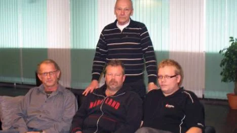 IF Metall Malmfälten vill ta strid mot orättvisorna. Steve Ärlebrand, vice ordförande Gruvfyran, Tomas Nilsson, ordförande Gruvfyran, Daniel Eneslätt, ombudsman IF Metall Malmfälten, och Weine Backman, pensionerad medlem i IF Metall.FOTO: John Filipsson