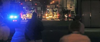 Brand bröt ut på gasläckande Scan
