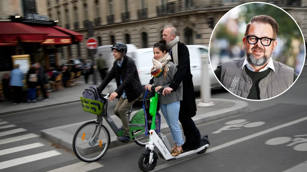 I Paris har man valt att förbjuda hyr-elsparkcyklarna. Men det är något kommunalrådet Jari Puustinen (M) gärna undviker i Eskilstuna.