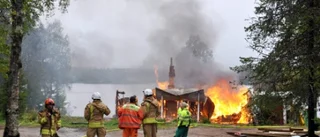 Man räddad ur brand i sista sekunden