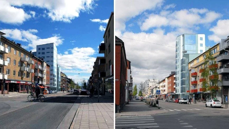 HÖGHUS. Det nya huset blir tio våningar som högst. ­Skissen är ungefärlig, och redovisar inte husets slutgiltiga utseende.