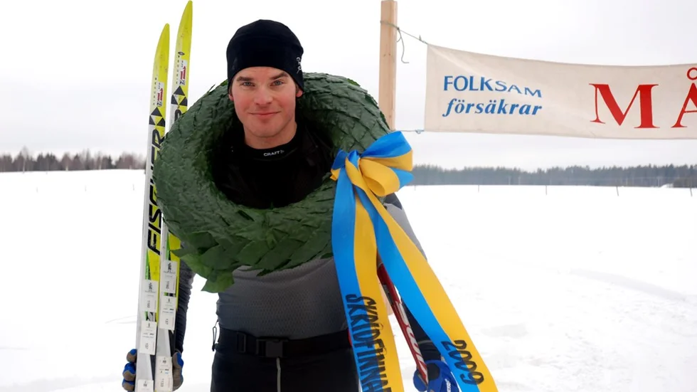 Årets segrare av Skridfinnarloppet blev Robert Hällmark från Kalix.