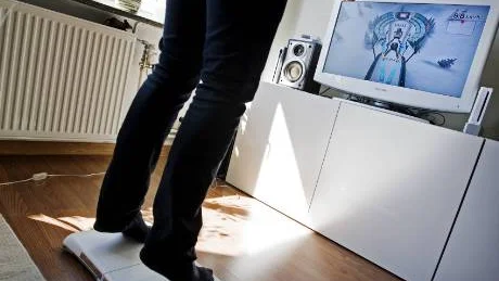 "Wii Fit" kombinerar fysisk aktivitet med underhållande spelmoment.