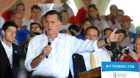 Det finns ideologiska likheter mellan amerikanske republikanen Mitt Romney (bilden t v)  och svenske moderaten Fredrik Reinfeldt (bilden t h). Målet är en bantad offentlig sektor.