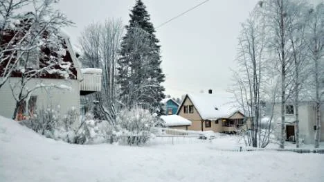 Kvarteret Sparven ska rivas, gruvbrytningen kräver en ny vägdragning.FOTO: Marie Ridderström