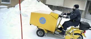 En svår post i snön