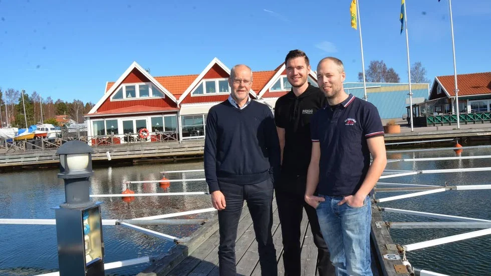 Engagerade. Svante Gustafson, Martin Krüger och Mattias Hultman är några av dem som är engagerade i hamnfestivalen i Loftahammar.