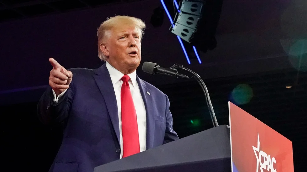 USA:s expresident Donald Trump. Arkivbild.