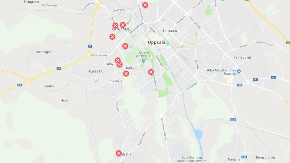 På måndagen hade tio kända fall av ofredanden rapporterats in till polisen under de senaste två veckorna.