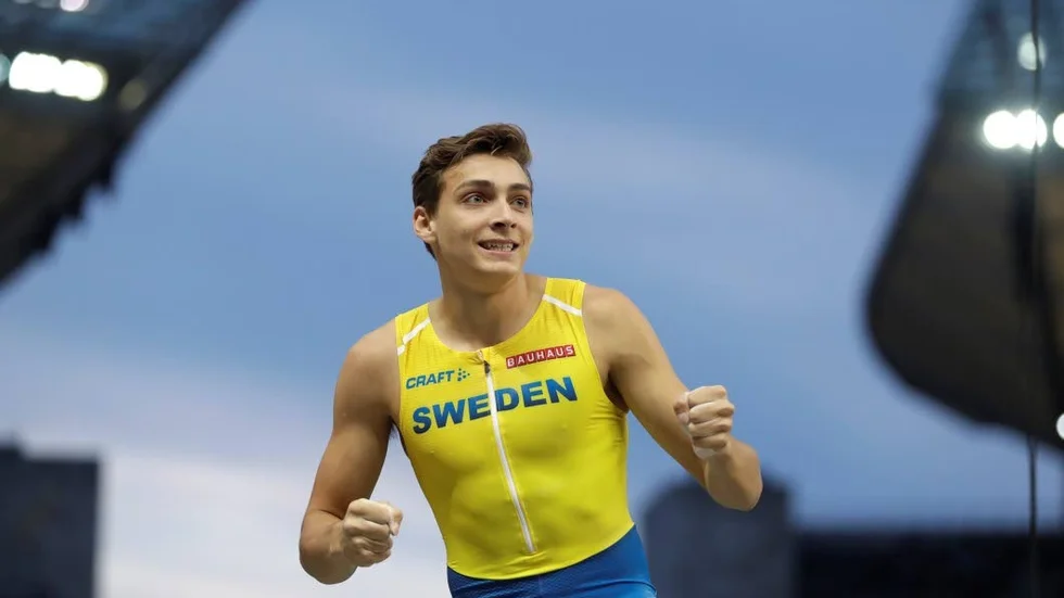Armand Duplantis under EM i Berling, Tyskland.