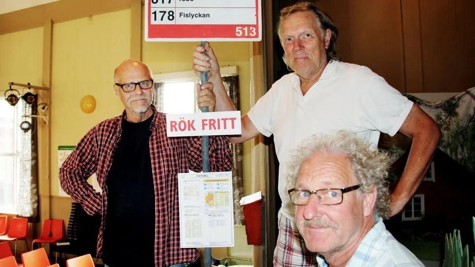 Premiärdags. Leif Högström, Örjan Kjetselberg och Christer Wiklund i Kråkteaterns inför lördagens premiär.