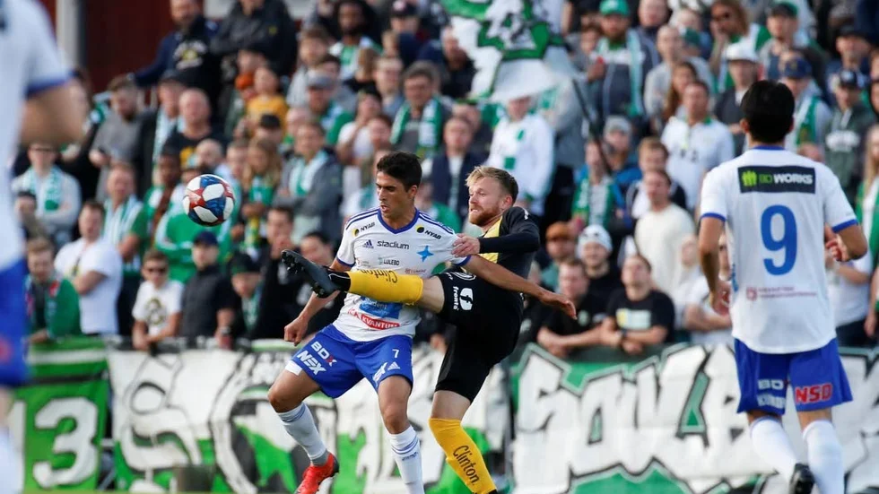 Yassine Assam var en av IFK Luleås främsta spelare i matchen mto Hammarby.