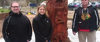 Ny träskulptur invigd i Harg
