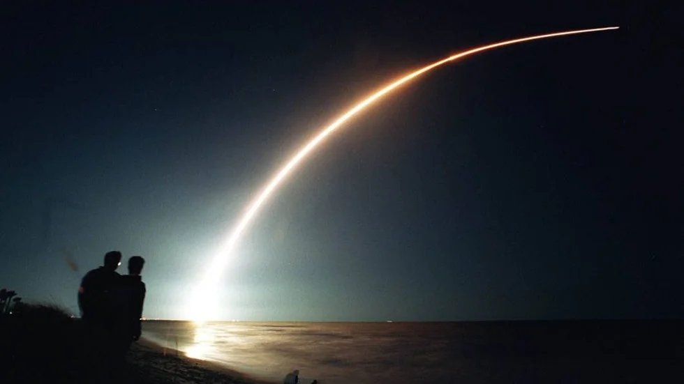 En arkivbild från en raketuppskjutning i USA.