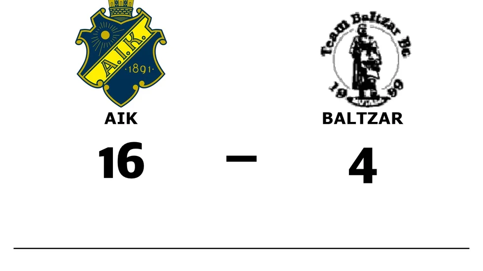 AIK H vann mot Team Baltzar BC