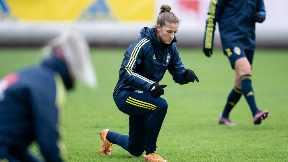 Filippa Angeldahl under landslagssamlingen i Göteborg.