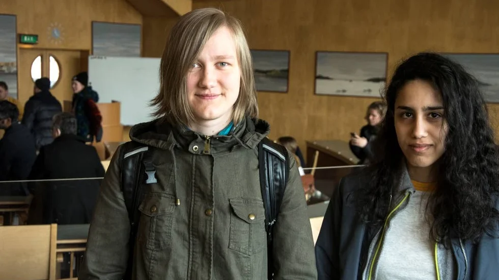 Veronica Norbrink och Nissrin Ghezeire deltog i eventet under antiporr-veckan i Luleå.