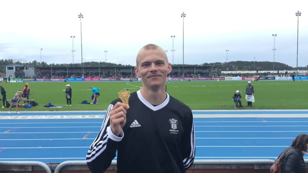 Personligt rekord. Isak Andersson slog nyligen personligt rekord men var långt ifrån den tiden i Lag-EM.