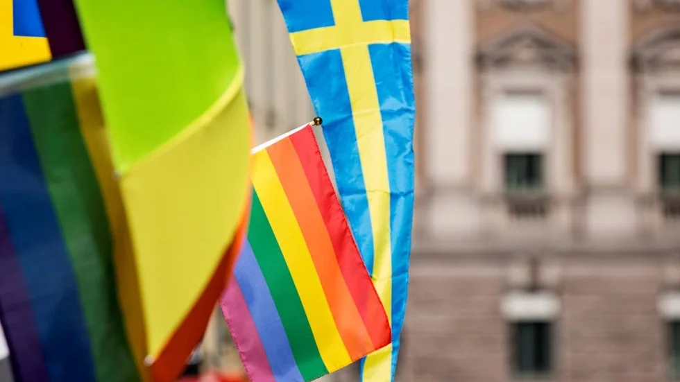 Regnbågsflaggan.