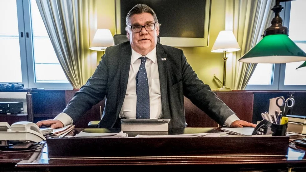 Grundare. Timo Soini, partiledare för Sannfinländarna och Finlands utrikesminister samt vice statsminister.
