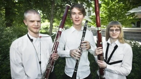 Elias Ljungren, Viktor Byström och Hanna Boström skall spela under prinsessbröllopet.
